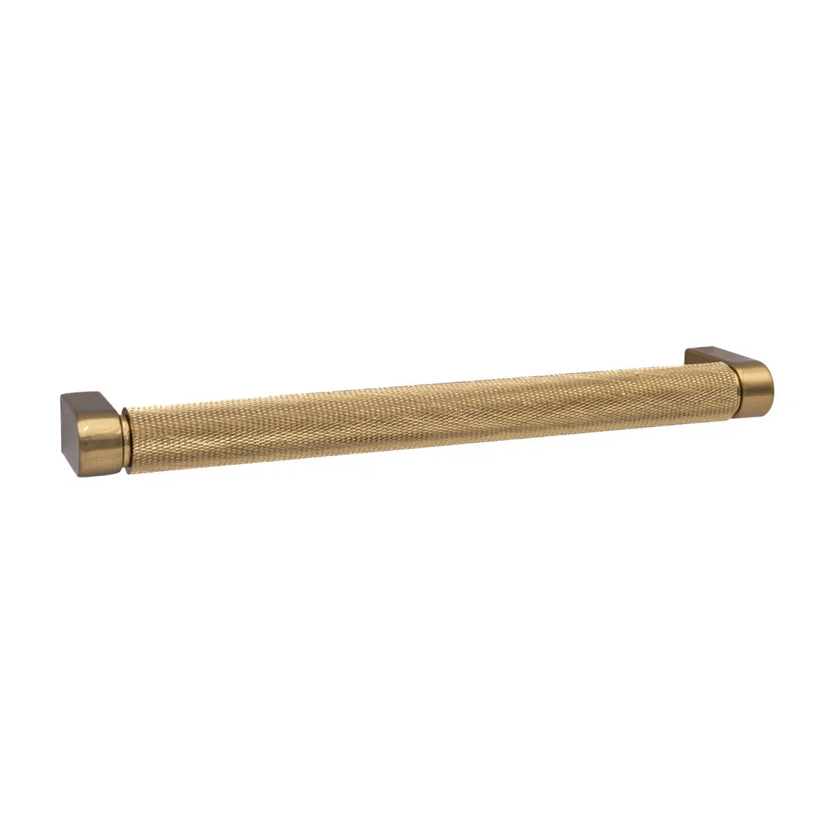 Kent Knurled 7" Satin Brass Bar Pull
